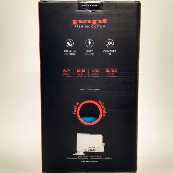 papi 6 Pack Low Rise Cotton Brief SMALL - Picture 5 of 5